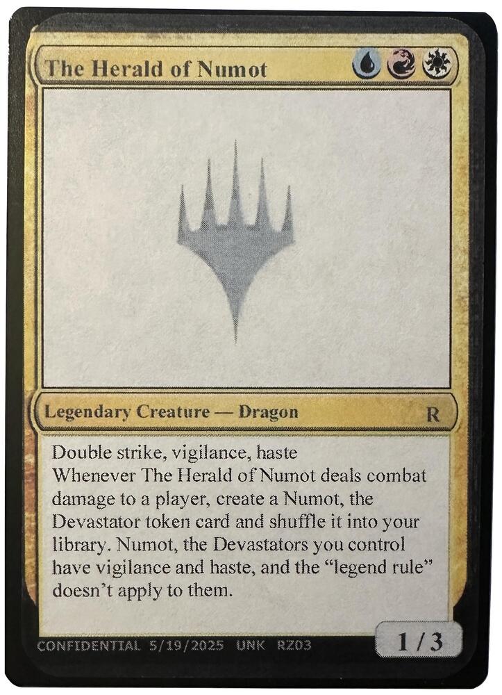 The Herald of Numot, Un-Known Event Playtest Cards #640744