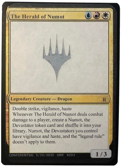 The Herald of Numot, Un-Known Event Playtest Cards #640744