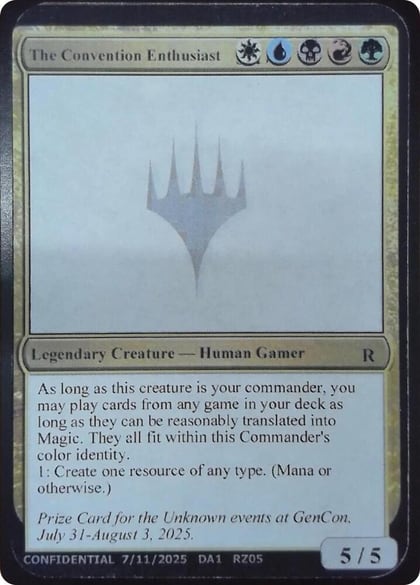 The Convention Enthusiast, Un-Known Event Playtest Cards #650230