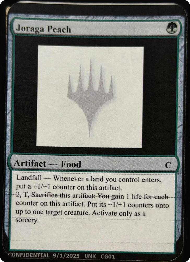 Joraga Peach, Un-Known Event Playtest Cards #664544