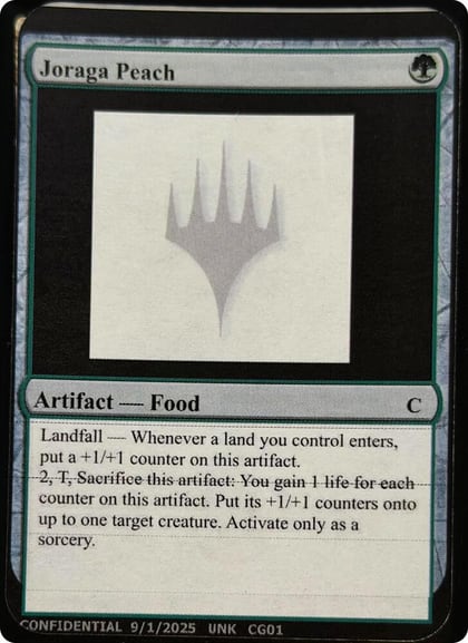 Joraga Peach, Un-Known Event Playtest Cards #664544