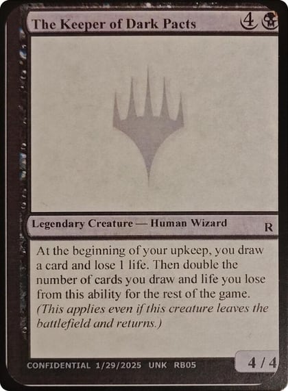The Keeper of Dark Pacts, Un-Known Event Playtest Cards #668751