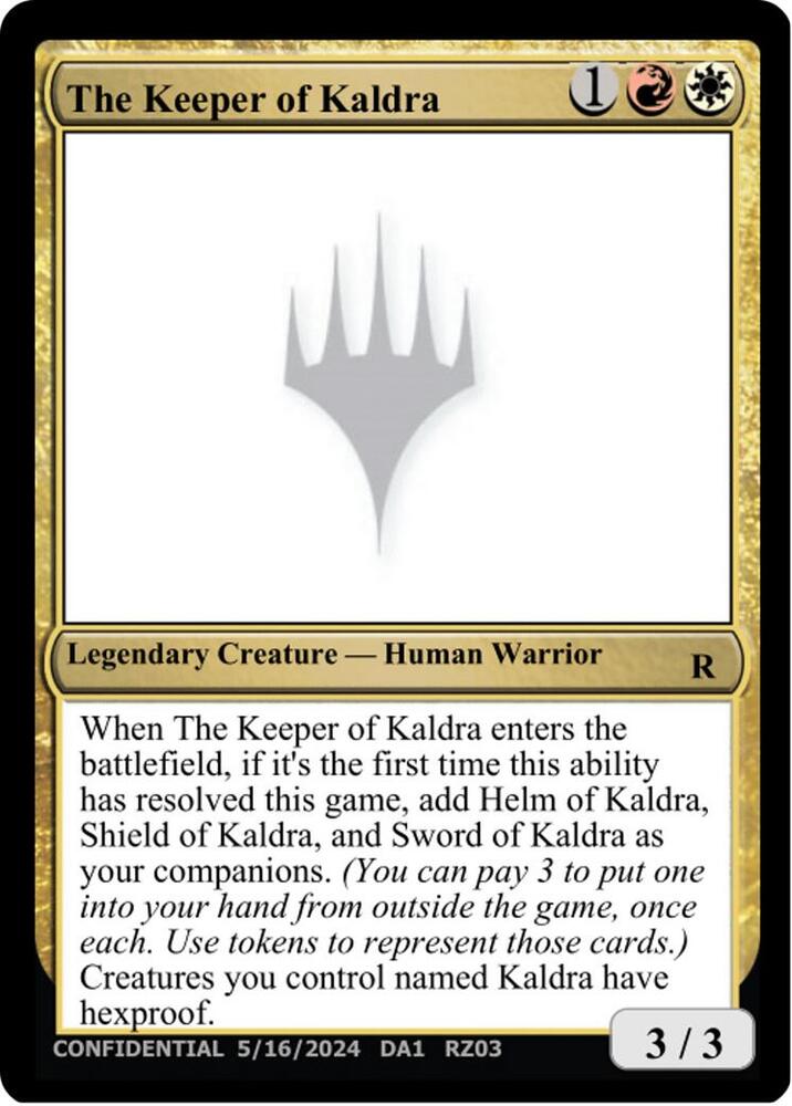 The Keeper of Kaldra, Un-Known Event Playtest Cards #712898