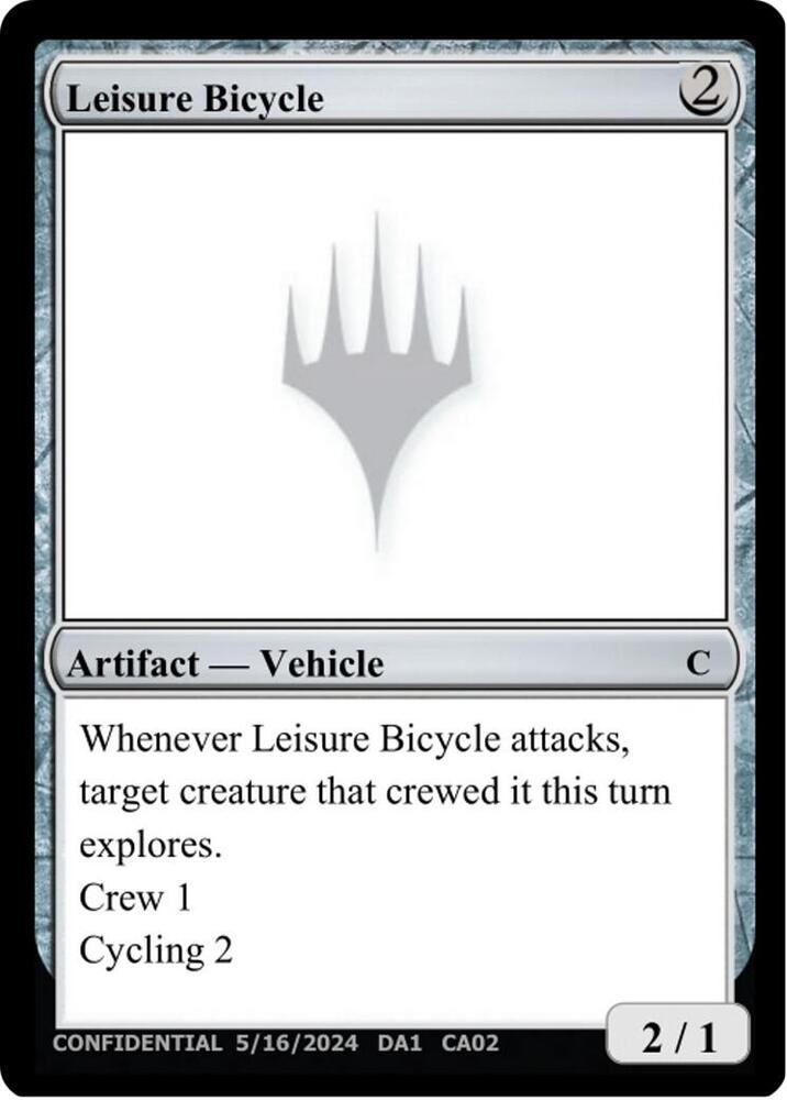 Leisure Bicycle, Un-Known Event Playtest Cards #712899