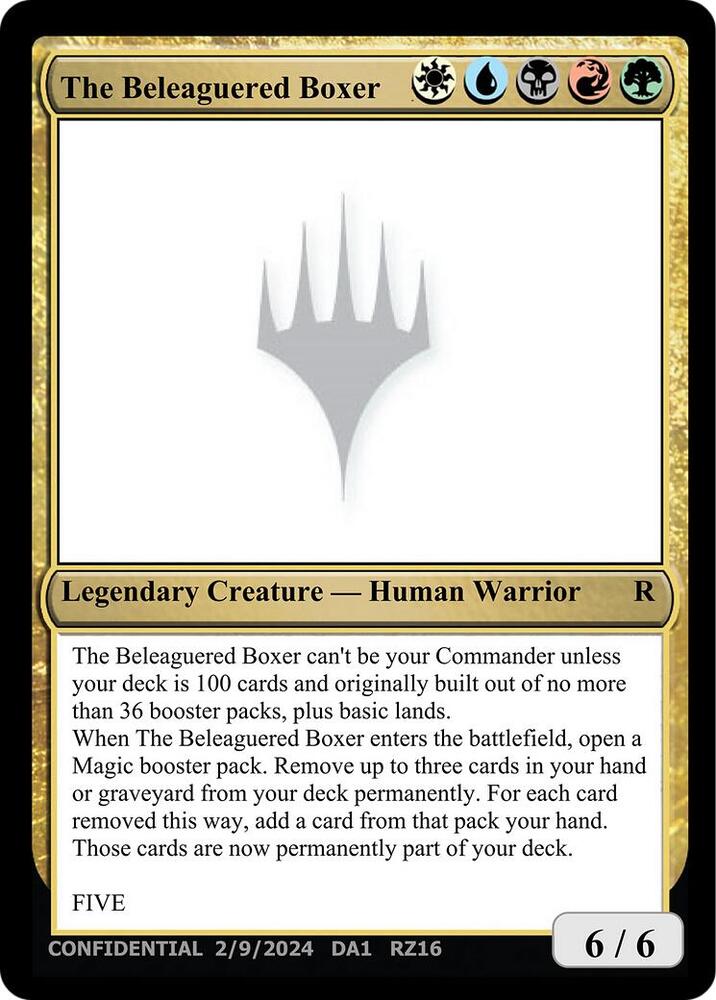 The Beleaguered Boxer, Un-Known Event Playtest Cards #712913