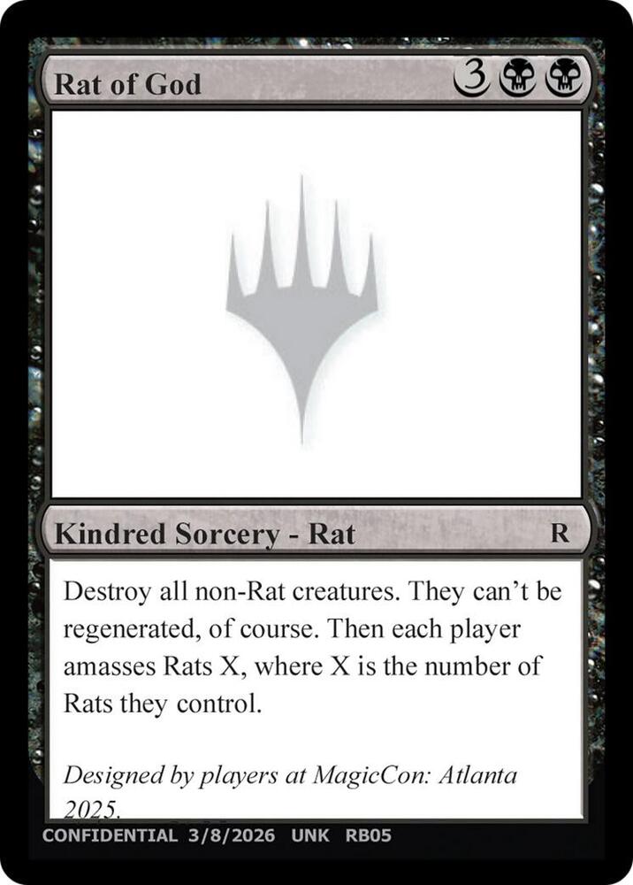 Rat of God, Un-Known Event Playtest Cards #712915