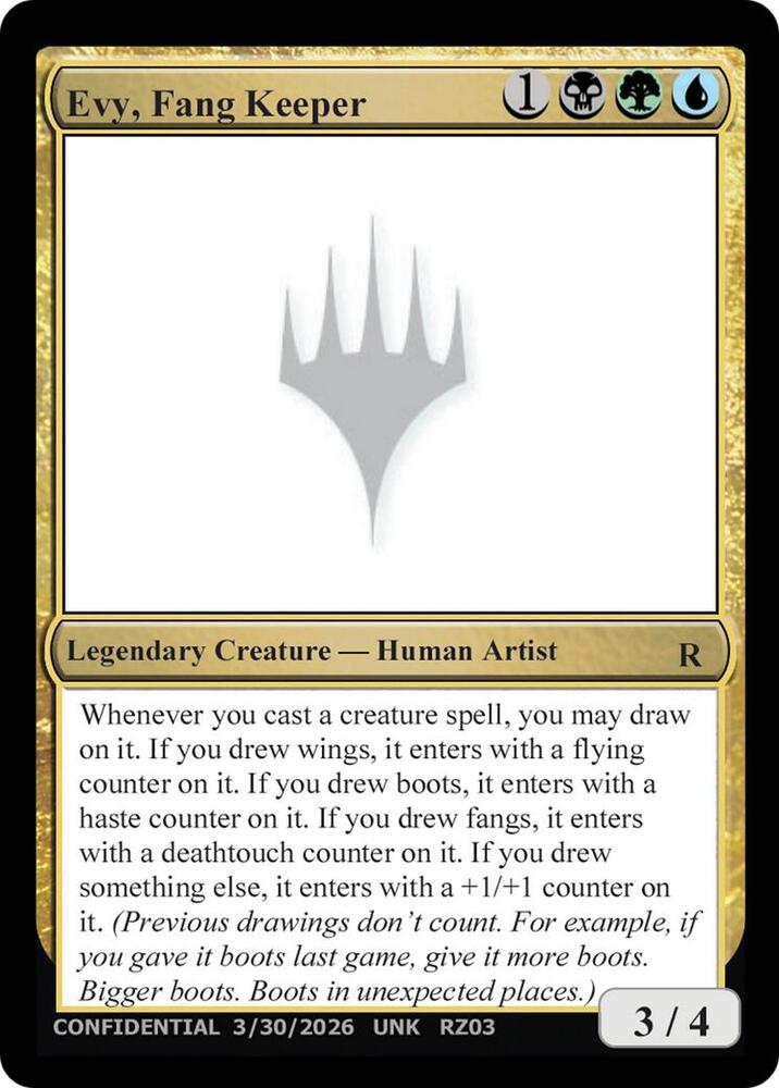 Evy, Fang Keeper, Un-Known Event Playtest Cards #712922
