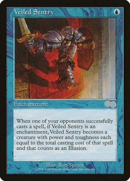 Veiled Sentry, Urza's Saga 109