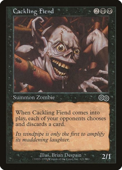 Cackling Fiend, Urza's Saga 121