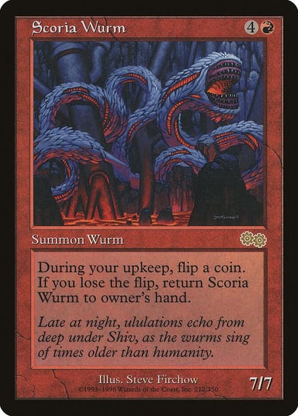Scoria Wurm, Urza's Saga 212