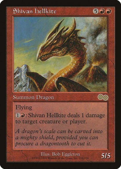 Shivan Hellkite, Urza's Saga 214