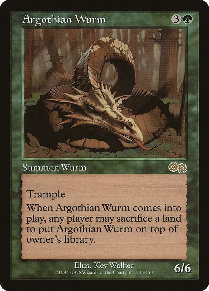 Argothian Wurm, Urza's Saga 236