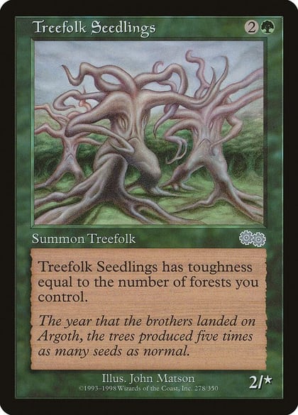 Treefolk Seedlings, Urza's Saga 278