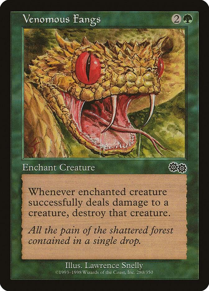 Venomous Fangs, Urza's Saga 280