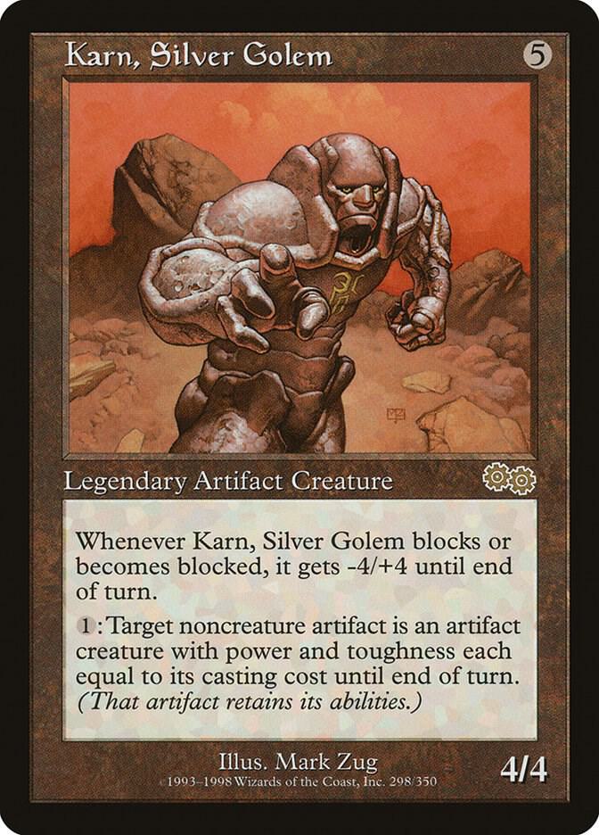 Karn, Silver Golem, Urza's Saga 298