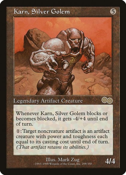 Karn, Silver Golem, Urza's Saga 298