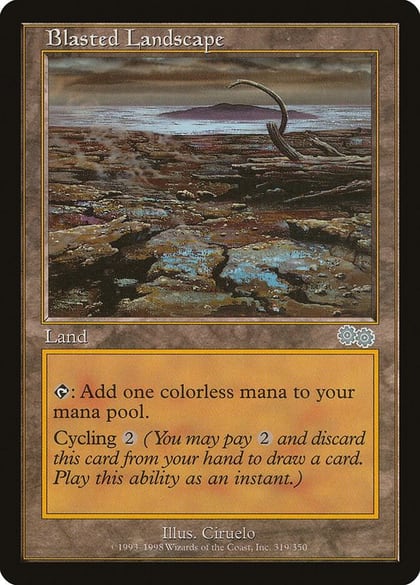 Blasted Landscape, Urza's Saga 319
