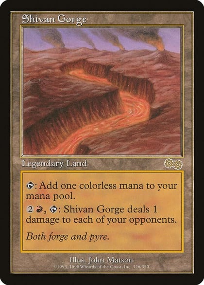 Shivan Gorge, Urza's Saga 326