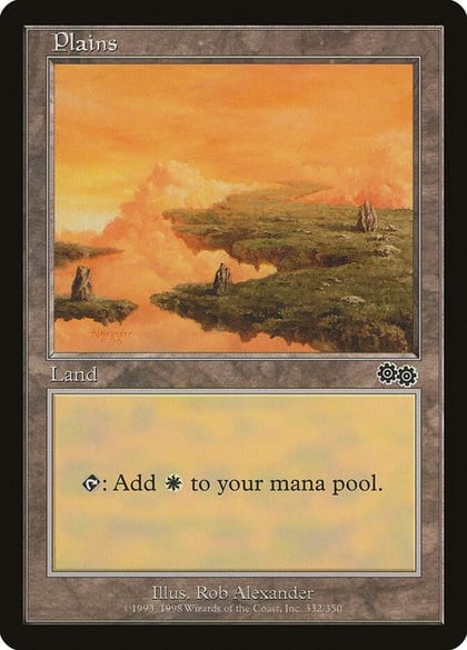 Plains (332), Urza's Saga 332