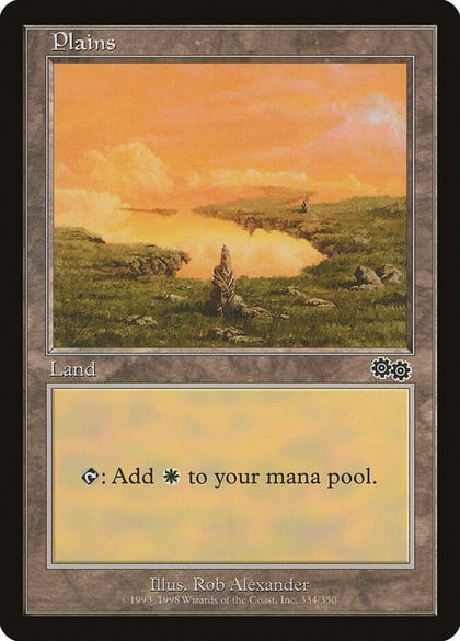Plains (334), Urza's Saga 334