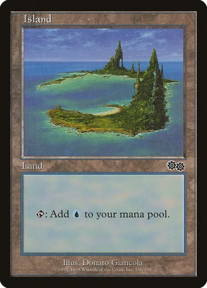 Island (336), Urza's Saga 336