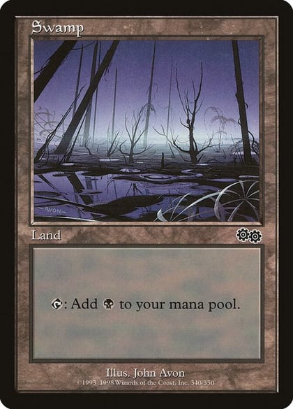 Swamp (340), Urza's Saga 340