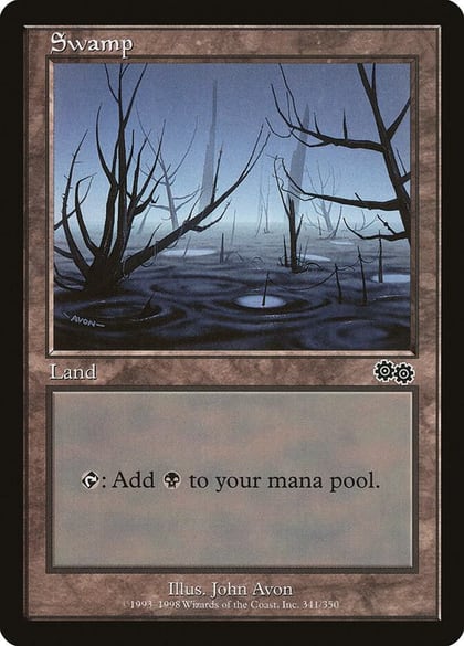 Swamp (341), Urza's Saga 341