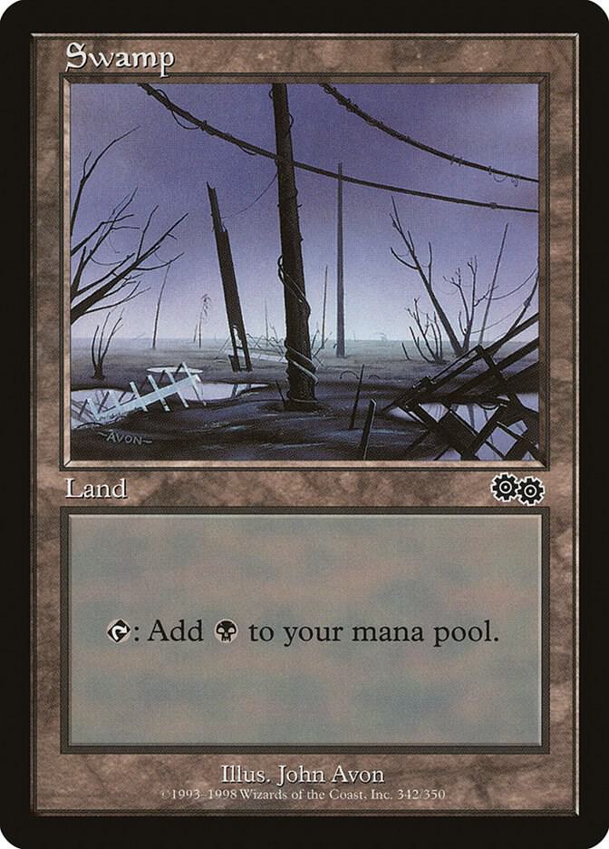 Swamp (342), Urza's Saga 342