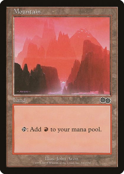Mountain (343), Urza's Saga 343
