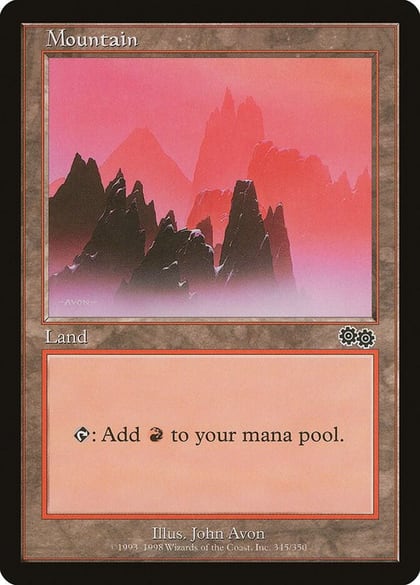 Mountain (345), Urza's Saga 345