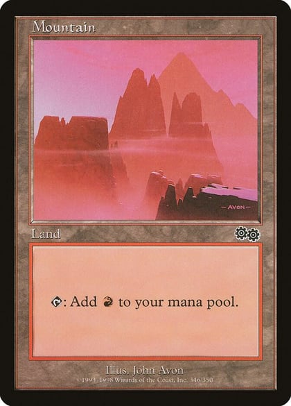 Mountain (346), Urza's Saga 346