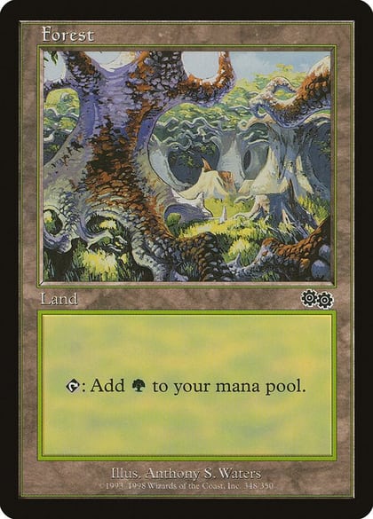 Forest (348), Urza's Saga 348