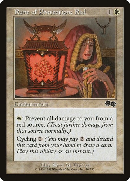 Rune of Protection: Red, Urza's Saga 40