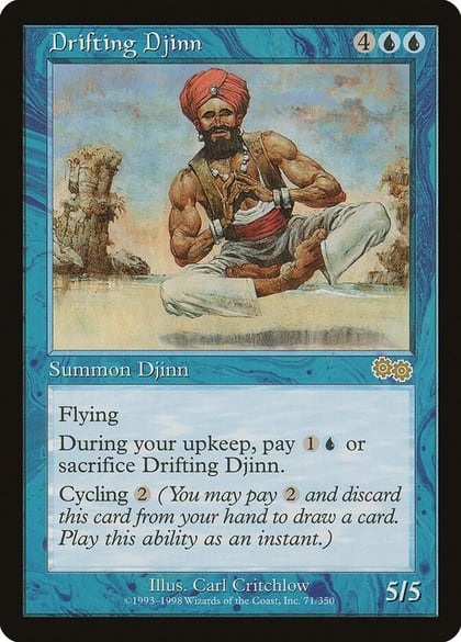 Drifting Djinn, Urza's Saga 71