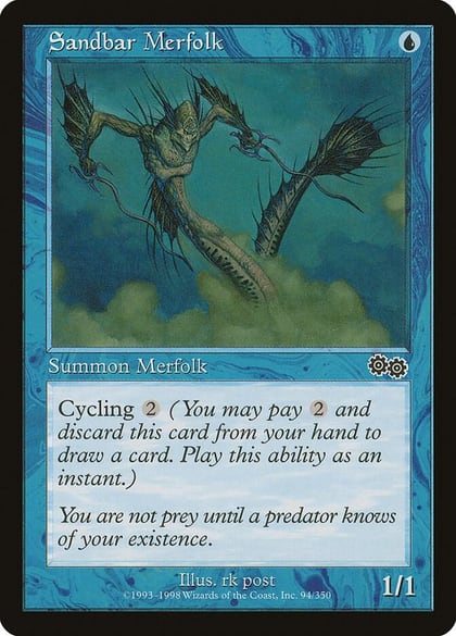 Sandbar Merfolk, Urza's Saga 94