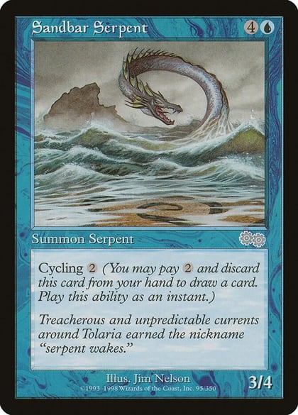 Sandbar Serpent, Urza's Saga 95