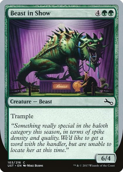 Beast in Show (C), Unstable 103