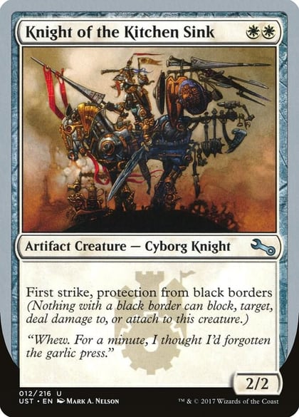 Knight of the Kitchen Sink (A), Unstable 12