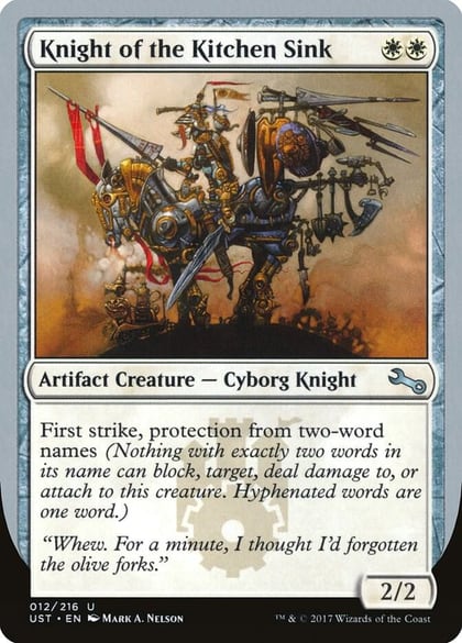 Knight of the Kitchen Sink (E), Unstable 12
