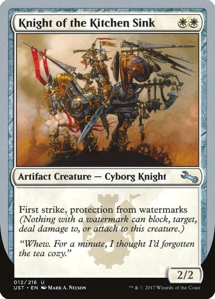 Knight of the Kitchen Sink (F), Unstable 12