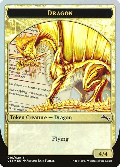 Dragon Token (Gold), Unstable 16