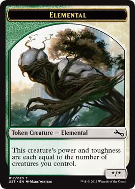 Elemental Token (017), Unstable 17