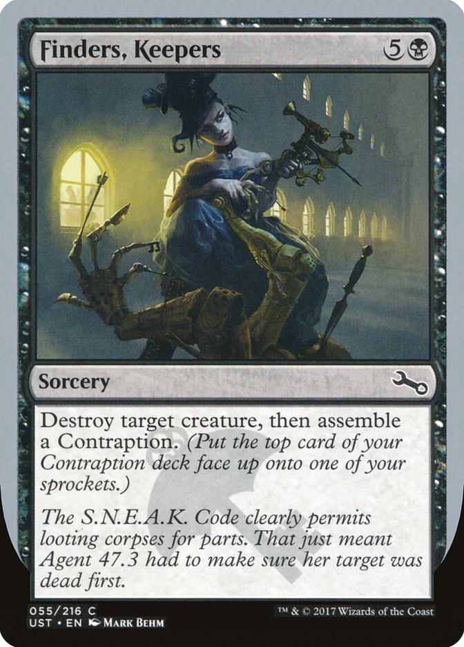 Finders, Keepers, Unstable 55