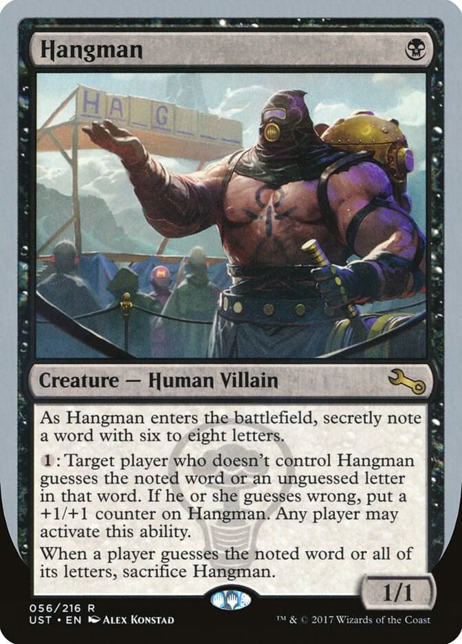 Hangman, Unstable 56