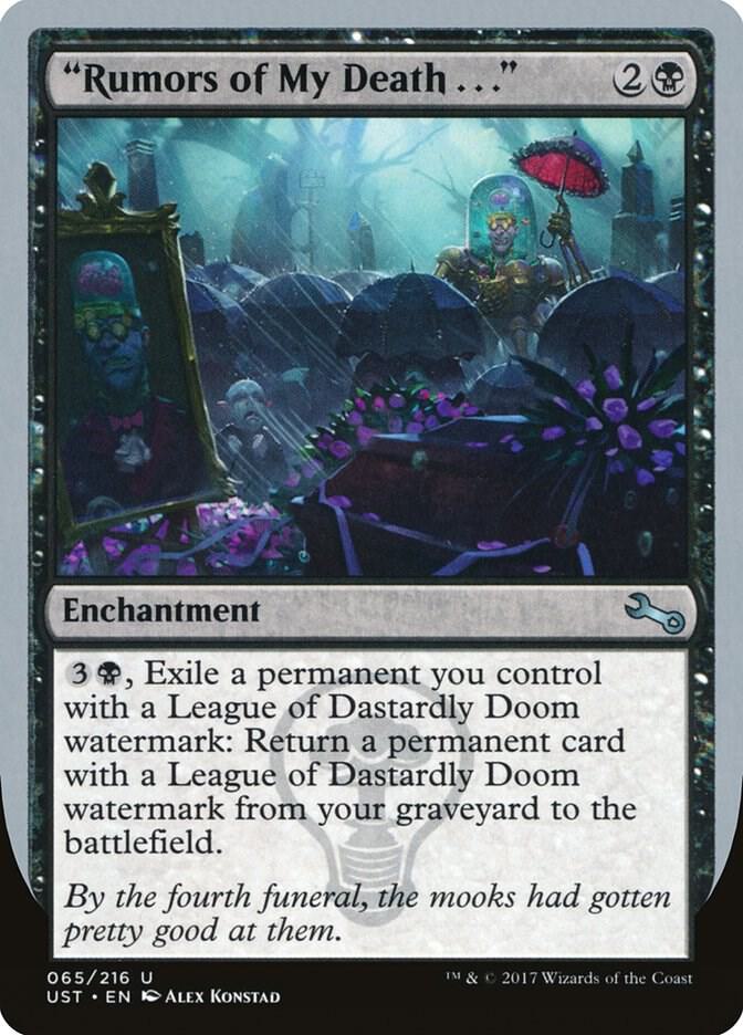 "Rumors of My Death . . .", Unstable 65