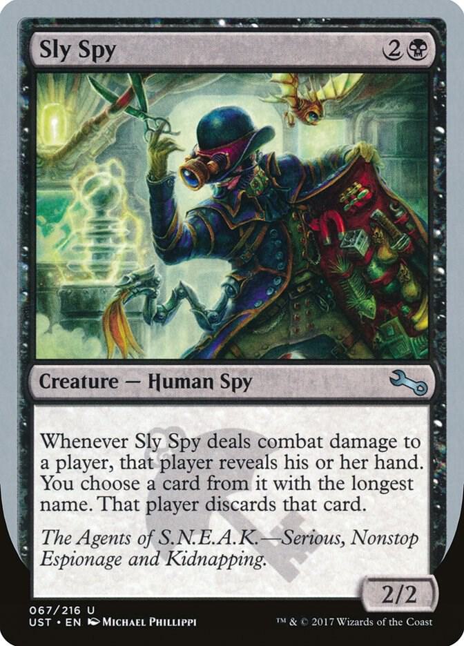 Sly Spy (A), Unstable 67