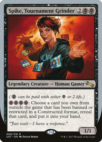 Spike, Tournament Grinder, Unstable 69