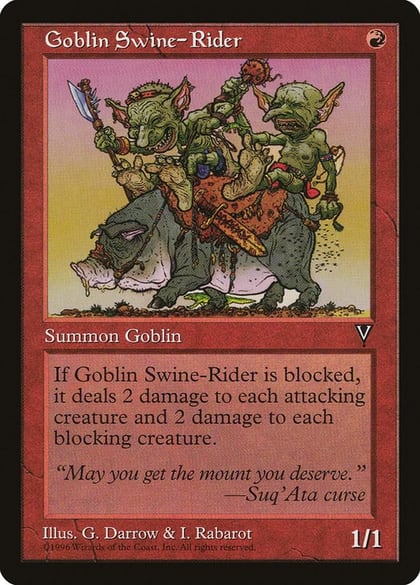 Goblin Swine-Rider, Visions #5850