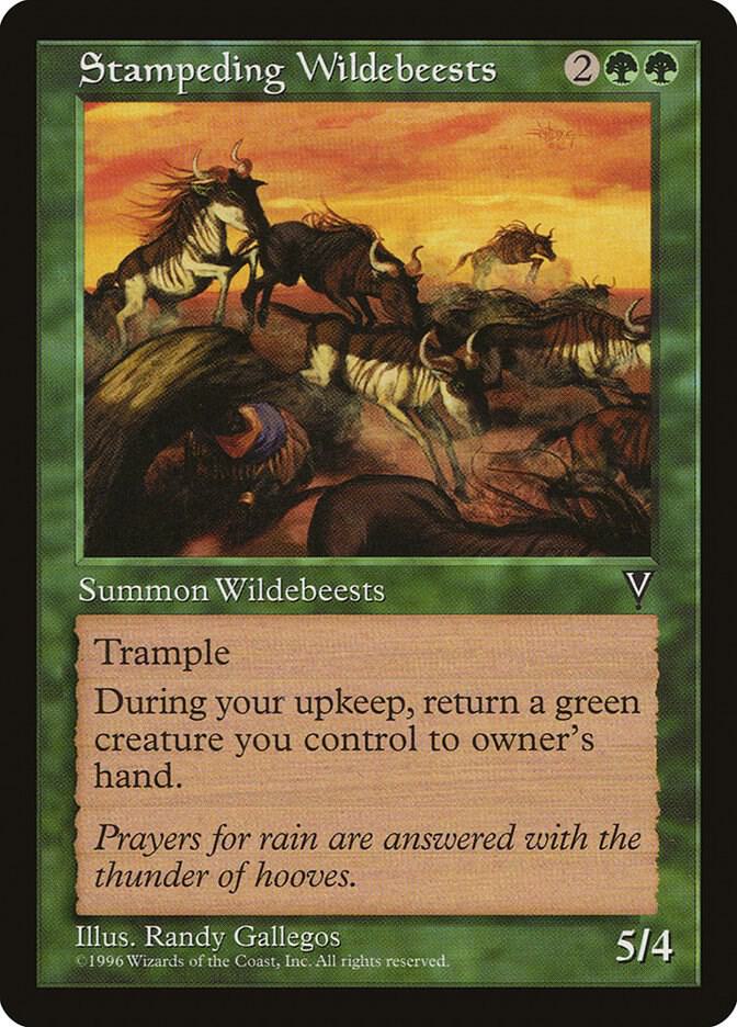 Stampeding Wildebeests, Visions #5931