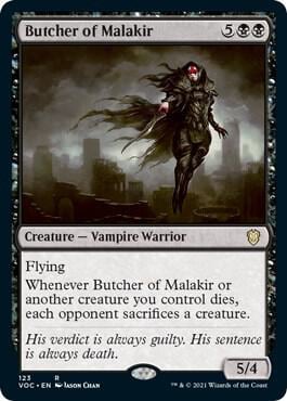 Butcher of Malakir, Commander: Innistrad: Crimson Vow 123